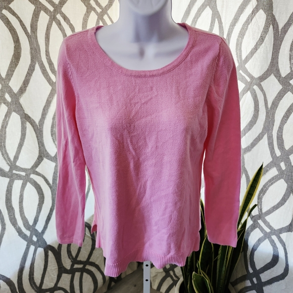 Tops - Pink Women's Tunic Sweater Top